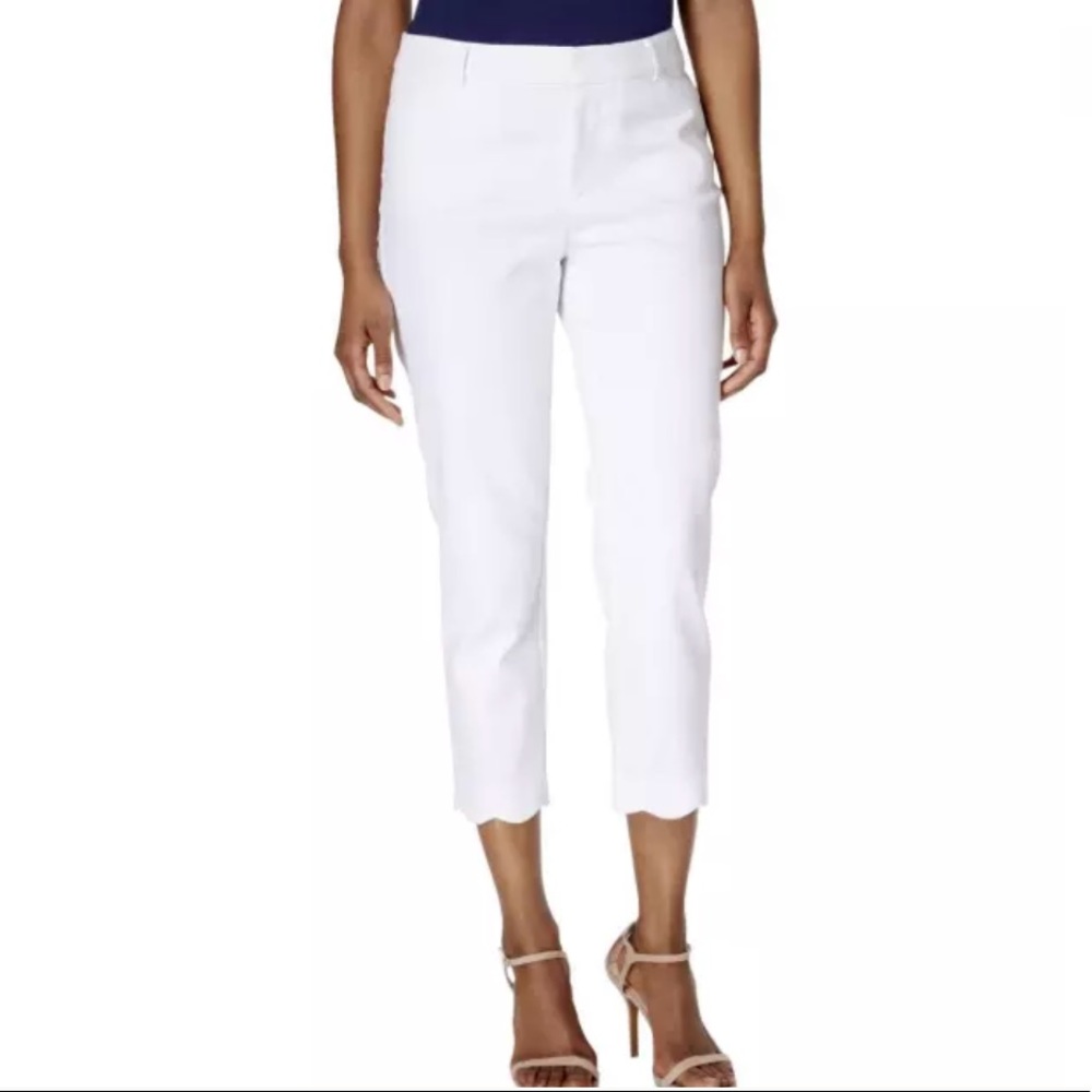 Charter Club Capri Pants Classic Fit White NWT -21